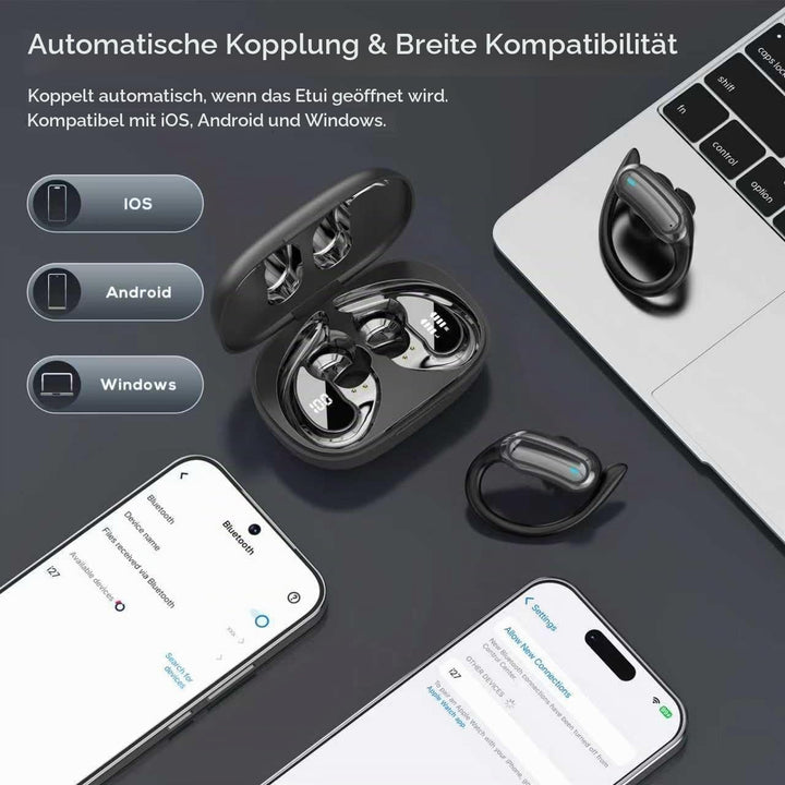 TRAUSI Kabellose Bluetooth-Kopfhörer, Bluetooth 5.3 Stereo, Over-Ear-Kopfhörer, Mikrofon mit Geräusc