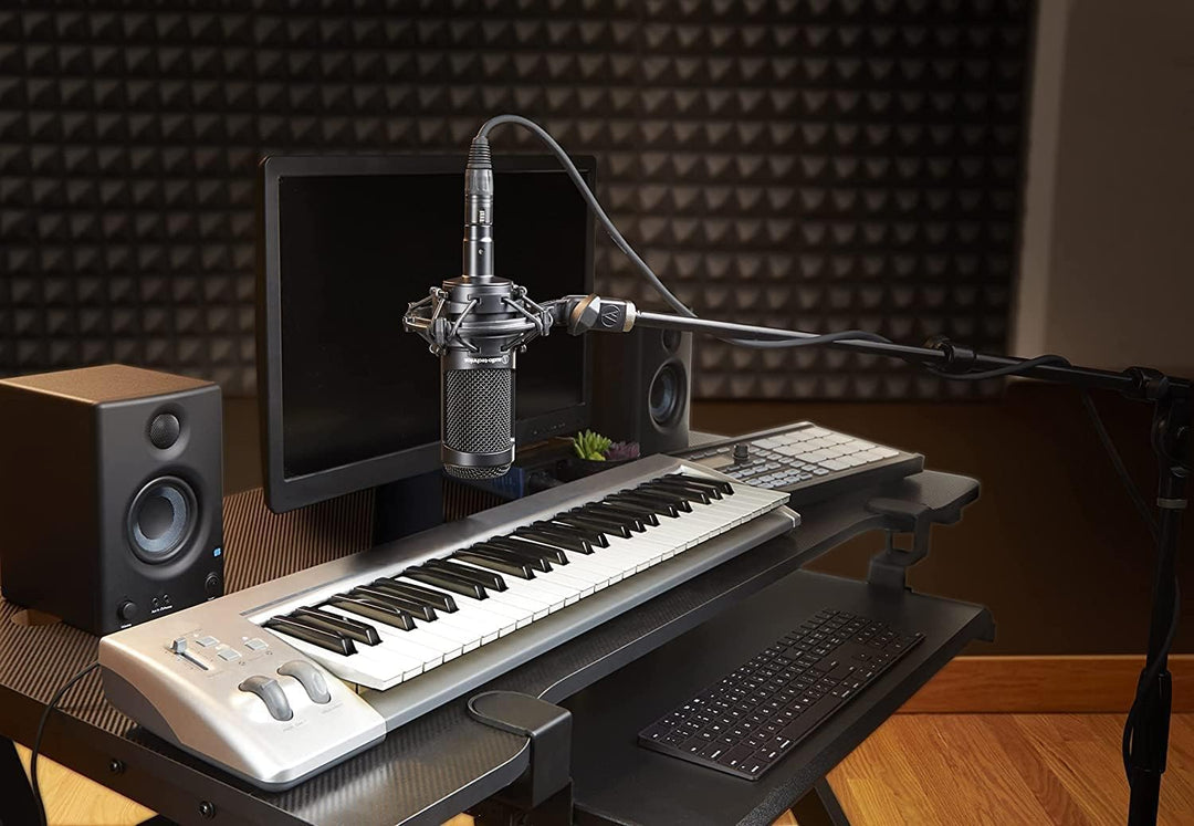 Audio-Technica 2035 Kondensatormikrofon mit Richtcharakteristik Niere Schwarz Single, Single