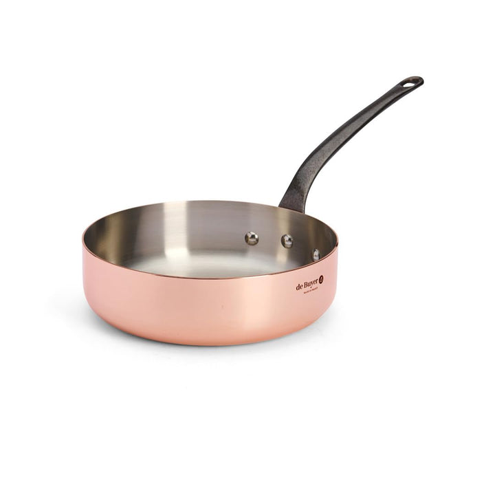 De Buyer Sauteuse, Edelstahl, Silber, 24 cm