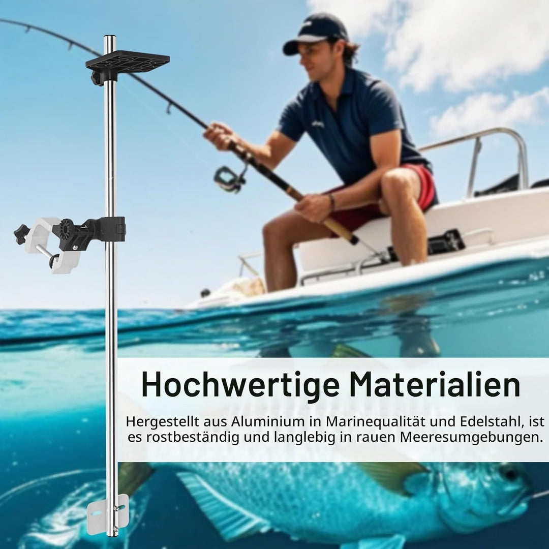 Fischfinderhalterung, Fischfinder Angeln Halterung 360 Grad Schwenkbarer Aluminiumlegierung Fischfin