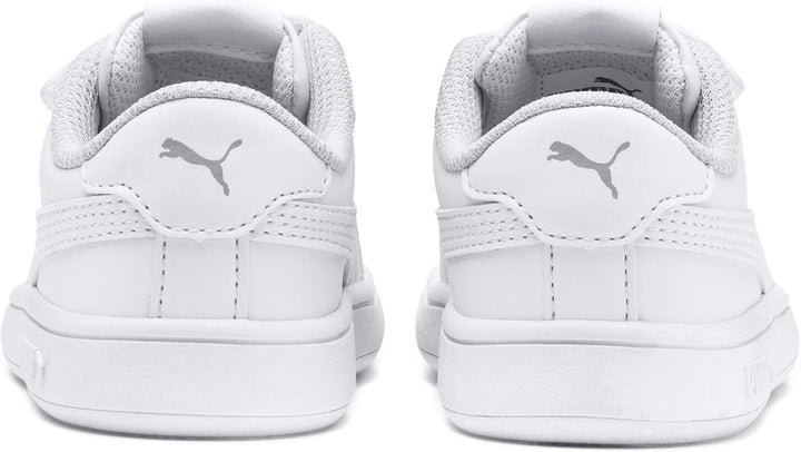 PUMA Jungen Unisex Kinder Smash v2 L V PS Sneaker 20 EU Puma White Puma White, 20 EU Puma White Puma