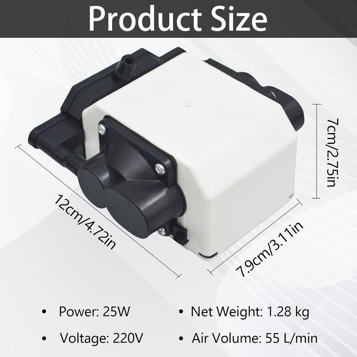 Air Assist, Pumpe für Laserschneider und Gravierer Einstellbarer Luftstrom 55L/Min Air Assist Laser