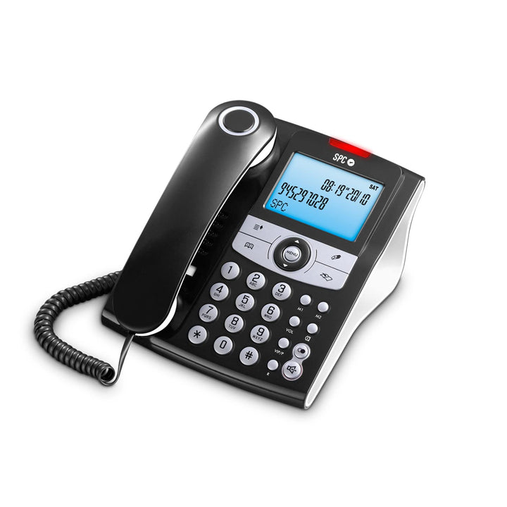 SPC Elegance ID – Festnetztelefon mit beleuchtetem Display, 2 Direktspeichern, Telefonbuch, Anrufer-