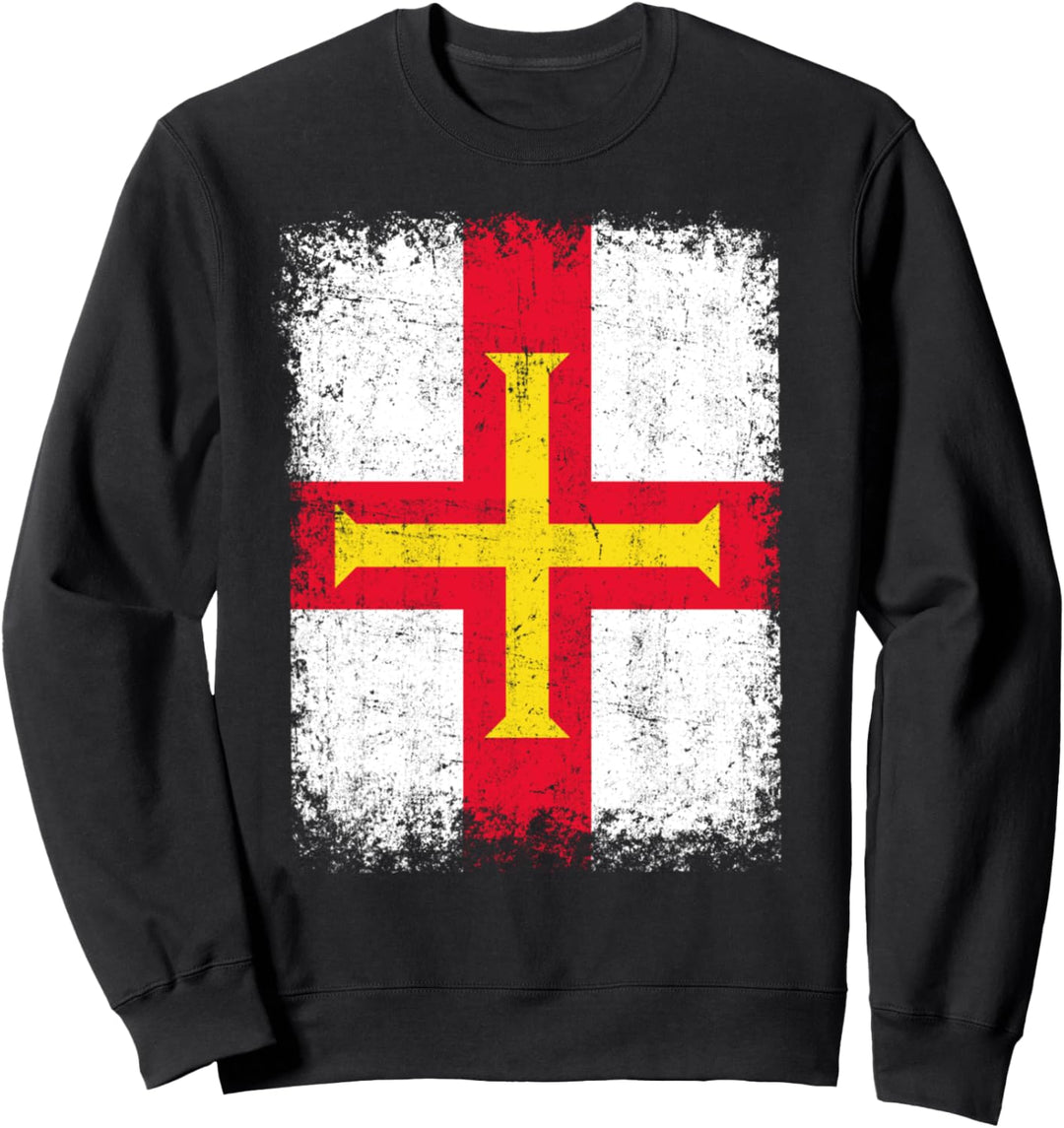 Guernsey Flagge Guernsey Geschenke Love Guernsey Sweatshirt