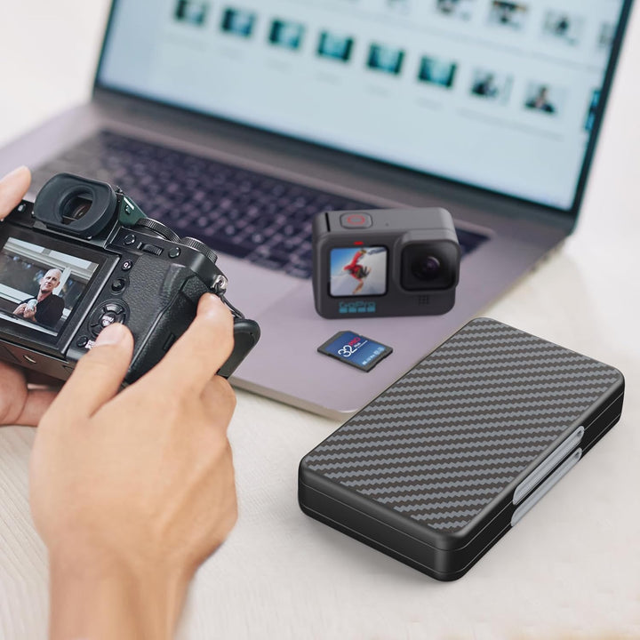 HEIYING Speicherkarten Etui für SD Karten und Micro SD Karten,tragbarer SD SDHC SDXC Micro SD Karten