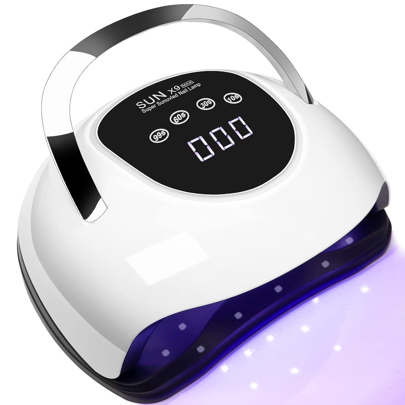 UV Lampe für Gelnägel, 220W Professioneller Schneller UV Lampe nägel mit 4 Timern, Touchscreen, Auto