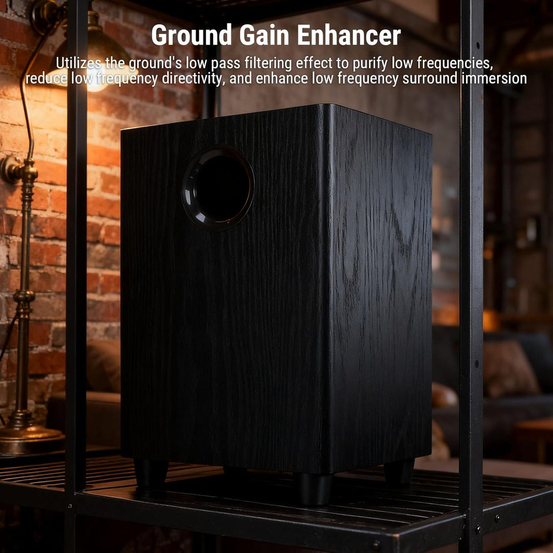 CCYLEZ 6,5-Zoll-Passiv-Subwoofer, 100-W-Hochleistungs-Deep-Bass-Lautsprecher mit -Tiefpassfilter, fü