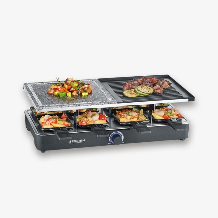 Severin 2376 Raclette 8Pfännchen Schwarz