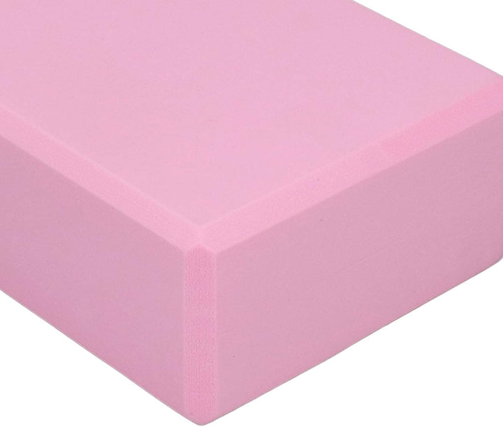 Schaumstoff-Yoga-Blöcke, rosa Schaumstoff, rosa Yoga-Block, 2 Stück, sichere Unterstützung für Medit