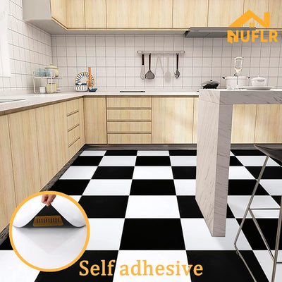 Vinylboden Selbstklebend PVC Bodenbelag Selbstklebend Fliesen Vinyl Bodenaufkleber Wasserdicht für K