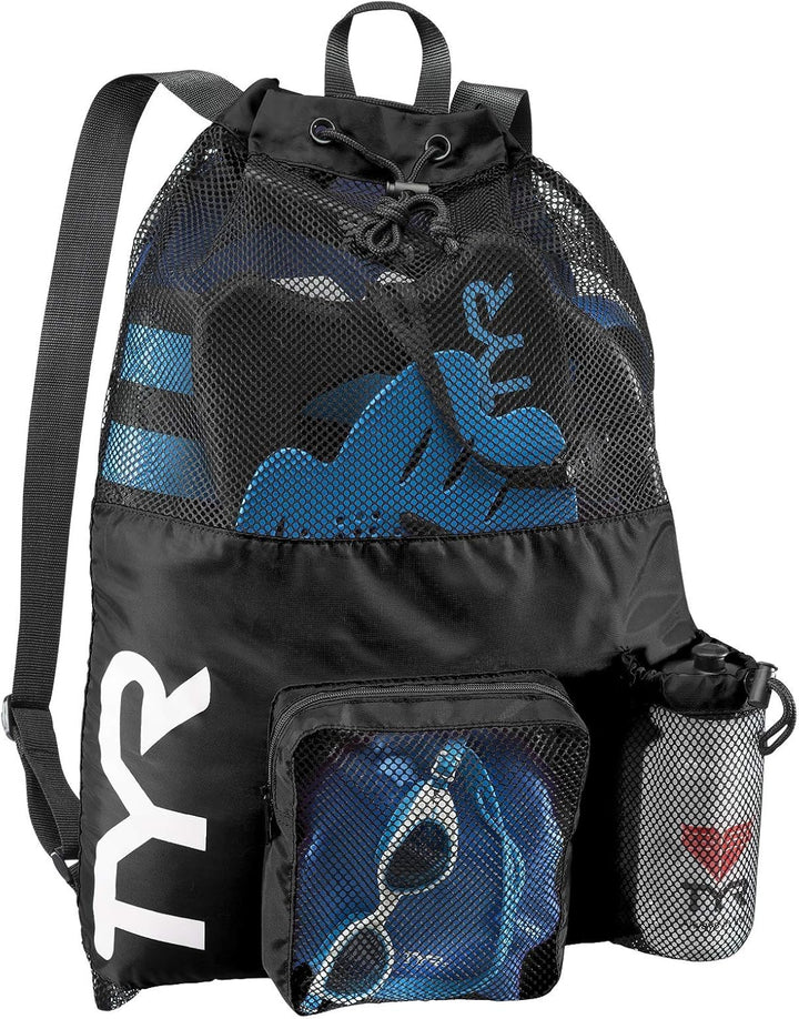 TYR Unisex Big Mesh Mummy Rucksack Tasche Einheitsgrösse Schwarz, Einheitsgröße Schwarz