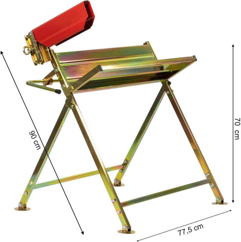 Grafner Sägebock mit Kettensägen-Halterung, bis 120 kg belastbar, stabile Ausführung aus verzinktem