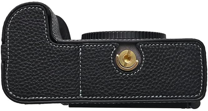 MUZIRI KINOKOO Echtes Leder Schutz Kameratasche für Nikon Z6 III Kamera, Retro-Stil halbe Schutzhüll