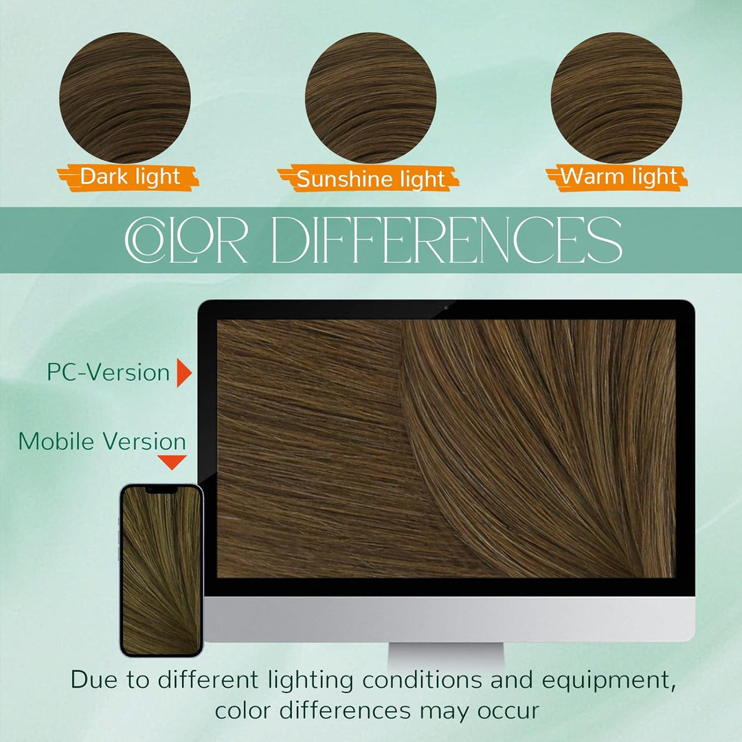 Easyouth Microring Extensions Echthaar Dunkelbraun Micro Loop Extensions Remy Menschenhaar Microring