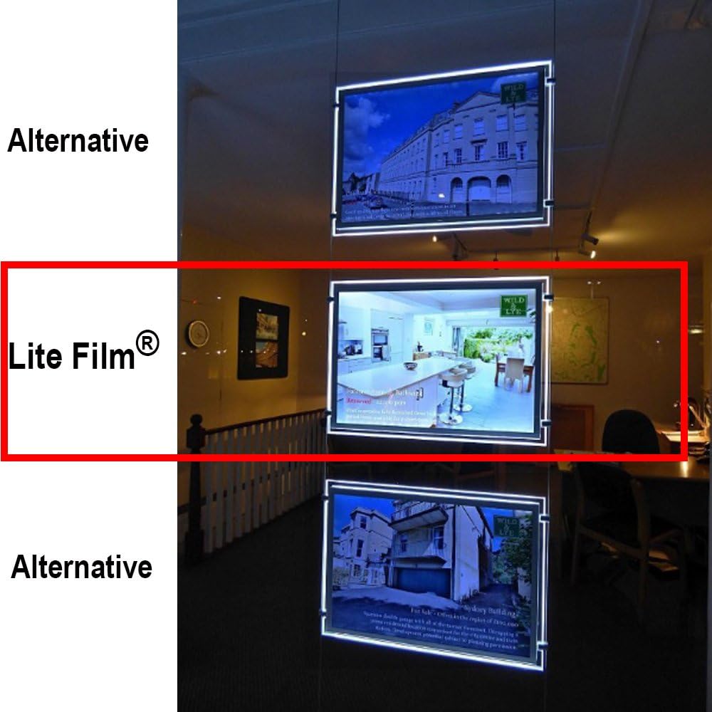 RTL49 – 10 Blatt A3 – premium hintergrundbeleuchtetes Papier/Lite Film® für LED-Licht, Tasche, Leuch