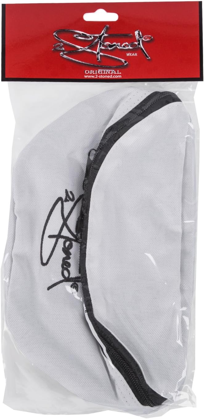 2stoned Hüfttasche Bauchtasche mit Stick Classic Logo in Weiss für Erwachsene und Kinder, Weiss