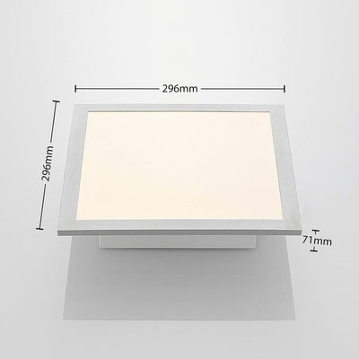 Lindby LED Panel 'Stenley' (Modern) in Alu u.a. für Küche (1 flammig,) - Bürolampe, Deckenlampe, Dec