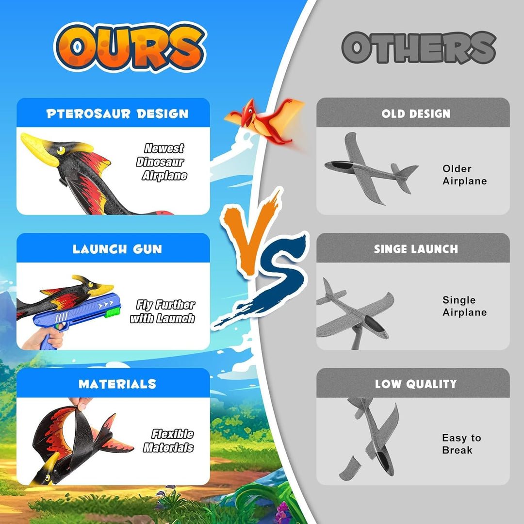 Geebiiny Flugzeug Spielzeug für Kinder,Dinosaurier Spielzeug ab 4-10 Jahre Geschenk Junge 4-10 Jahre
