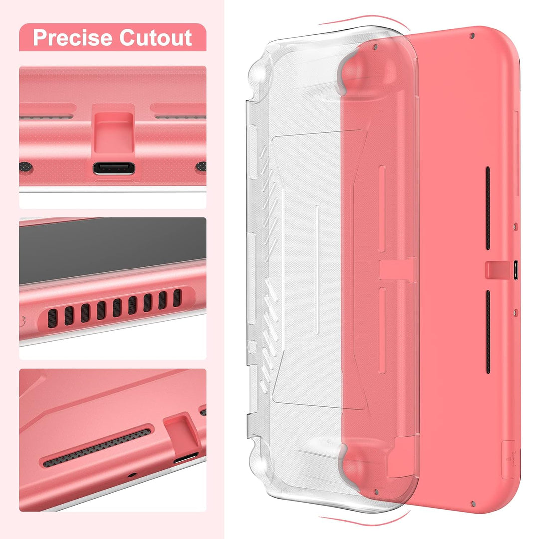 innoAura Zubehör-Halterung für NS Switch Lite 17 in 1 mit Tragetasche, Spielhülle, Bildschirmschutz