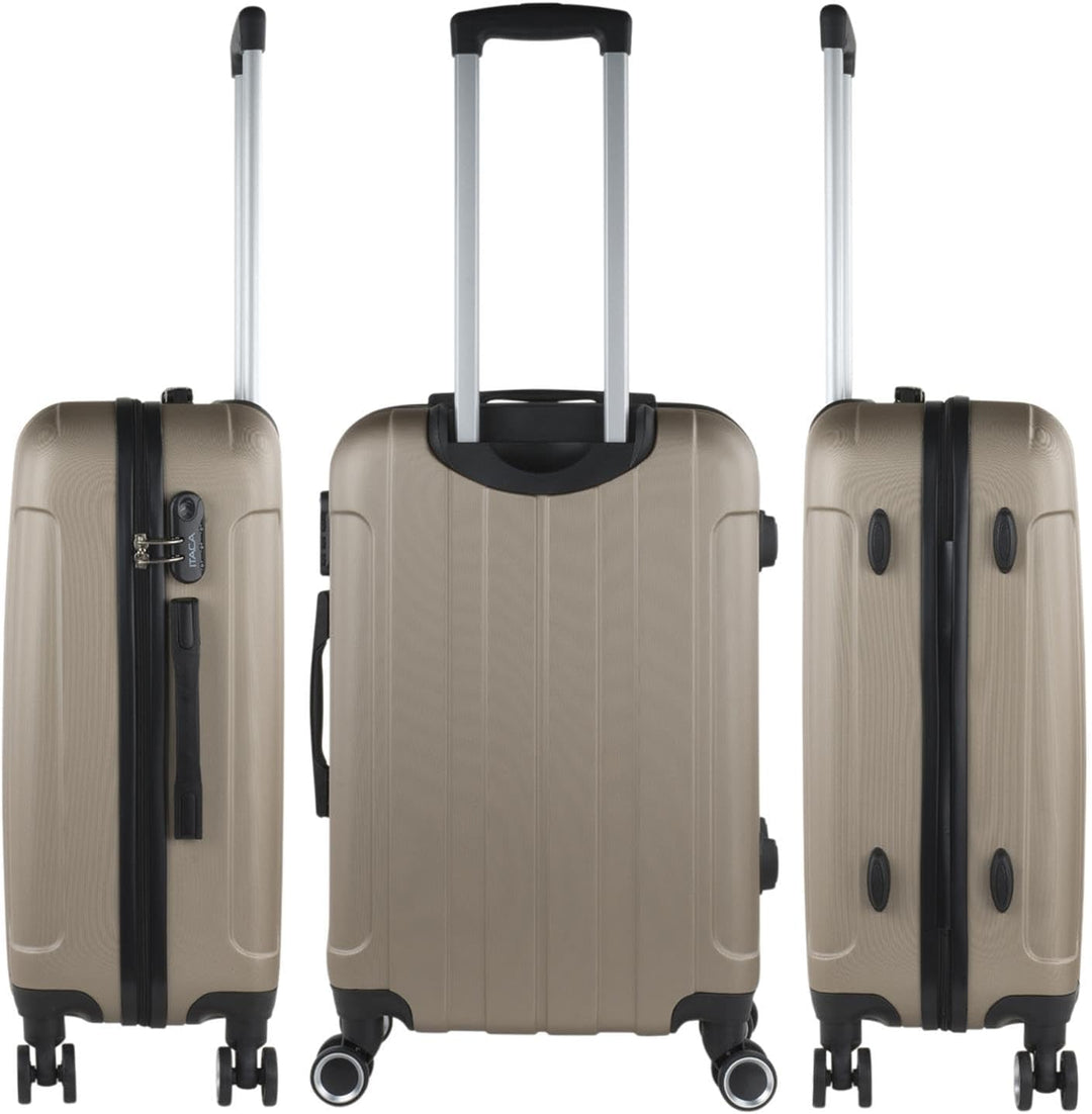 ITACA - Reisekoffer der Firma, Set mit 4 Rädern – Set Travel Cases ABS – Set Sturdy and Light Travel