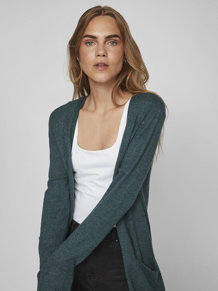 Vila Damen VIRIL Long L/S Knit Cardigan - NOOS 14042770 XS Fig, XS Fig