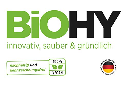 BiOHY Spülmittel (12 x 1 Liter) | Bio Geschirrspülmittel ohne schädliche Chemikalien | Flüssiger Fet