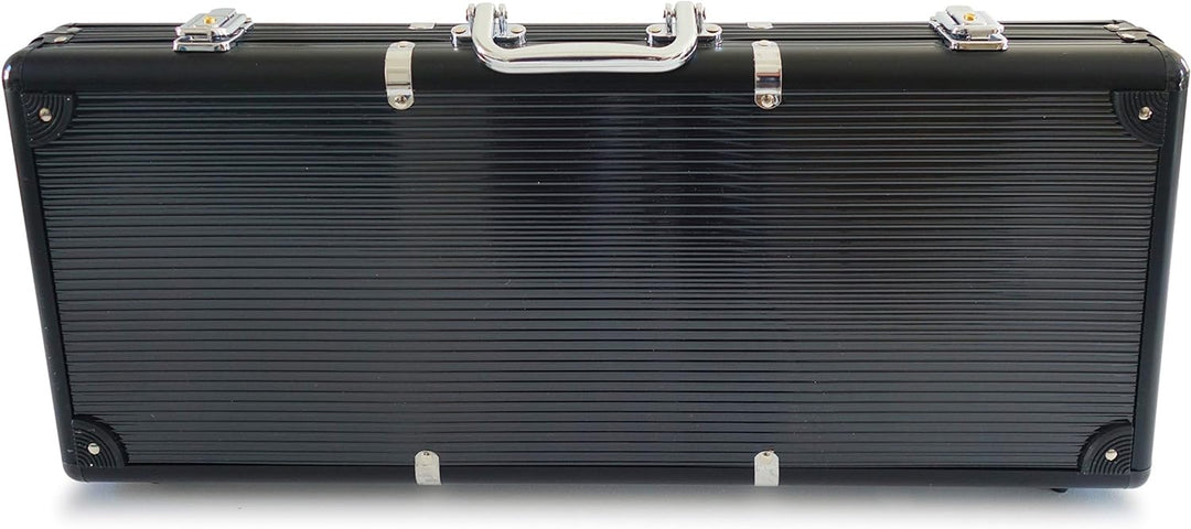 Smir 360355 Casino-Set World Poker Tour, schwarzer Aluminium-Koffer, Poker Grimaud, 500 amerikanisch