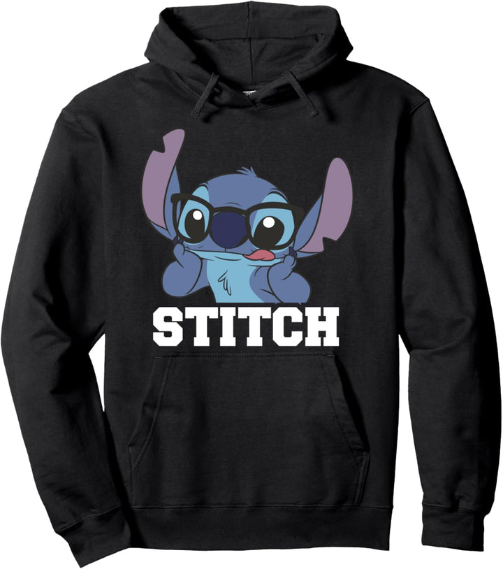 Disney Lilo & Stitch Glasses Stitch Portrait Pullover Hoodie