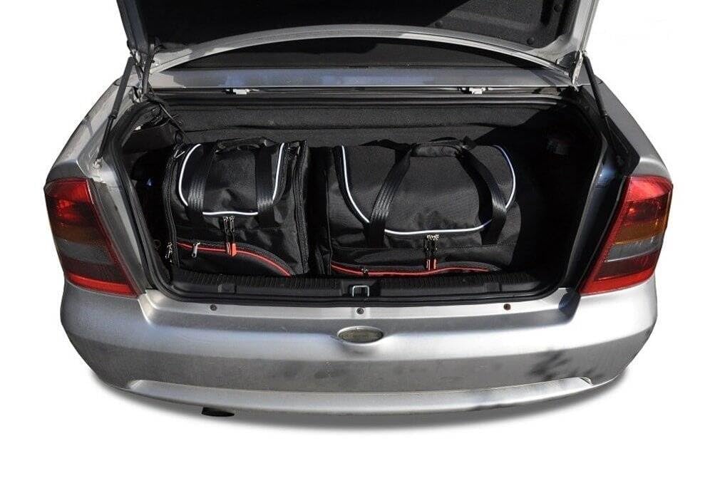 KJUST Dedizierte Reisetaschen 4 stk kompatibel mit OPEL ASTRA CABRIO G (T98) 2001-2006