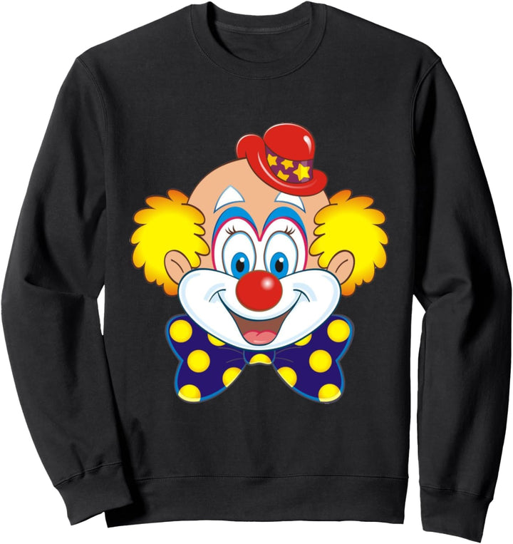 Lustiges Karneval Zirkus Clown Kostüm Faschings Sweatshirt