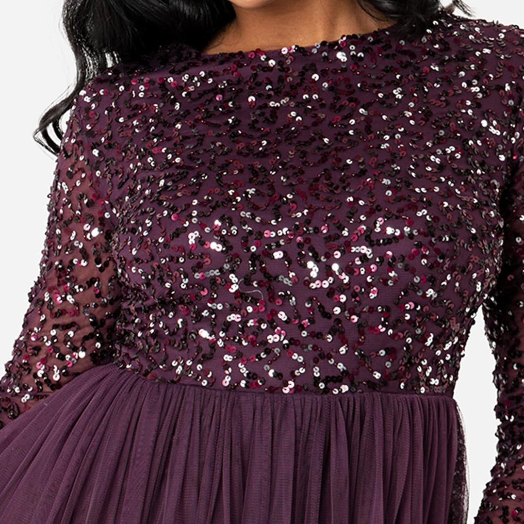 Maya Deluxe Damen Bridesmaid Dress Beere 34, Beere 34