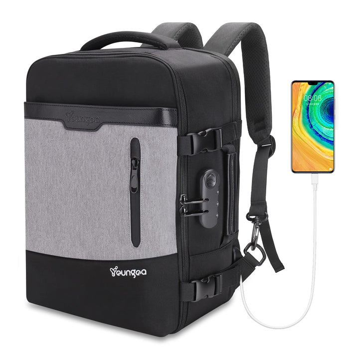 YOUNGOA Handgepäck 40x20x25 Reiserucksack Reisetasche für Ryanair Flugzeug mit LaptopFach 20L YG063