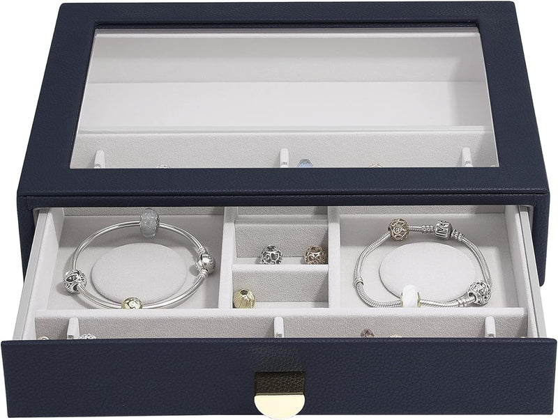 Stackers Pebble Navy Classic Charm Display Drawer, Navy