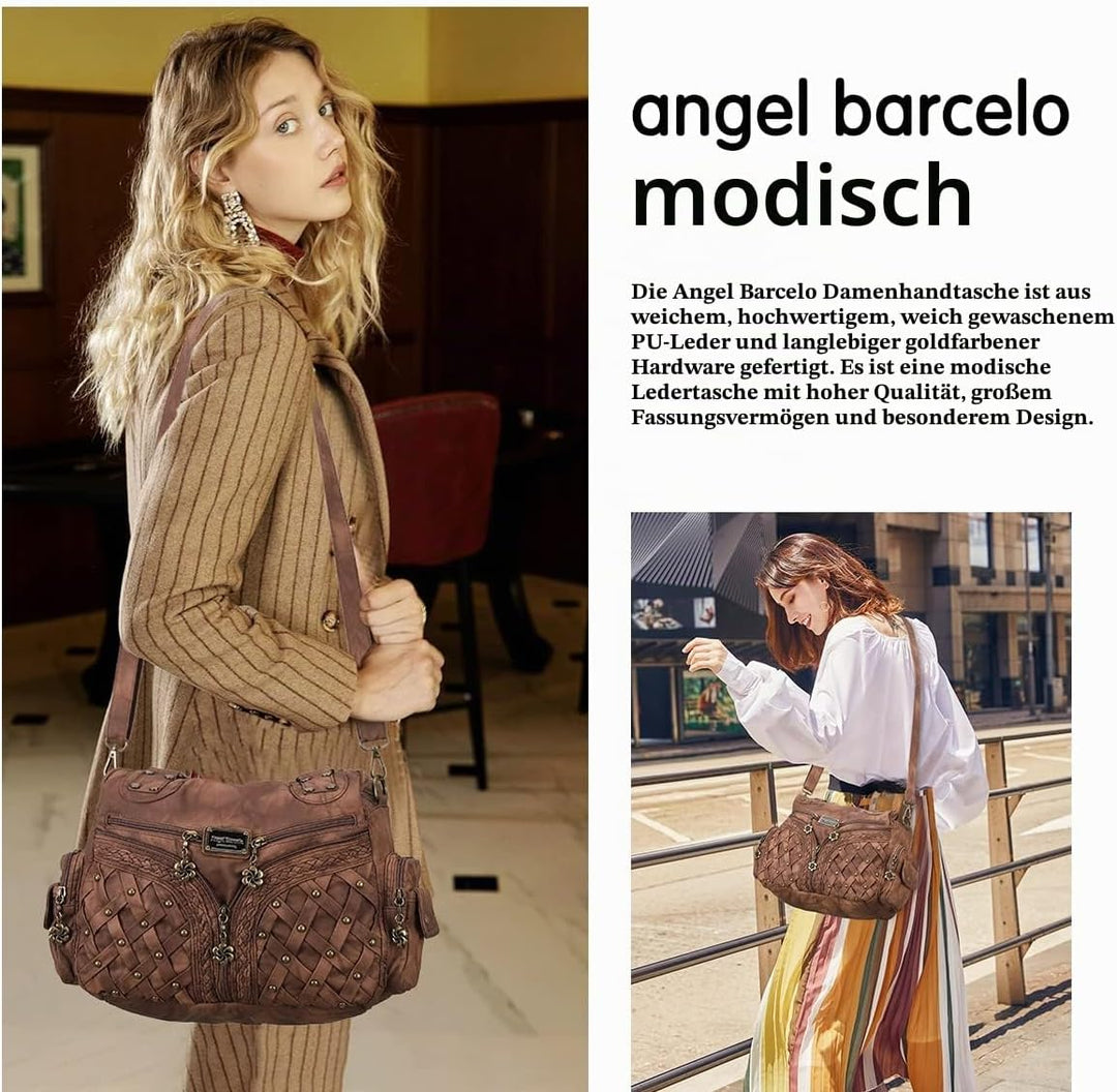 Angel Barcelo Geldbörsen und Handtaschen für Damen, Tragetasche, Schultertasche, Hobo-Taschen, modis