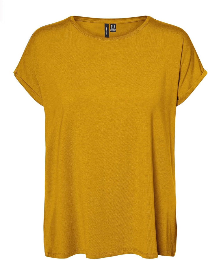 VERO MODA Damen Vmbianca Sl Tank Top Noos T-Shirt XS 3er Pack (Golden Yellow, Bright Rose, Moroccan