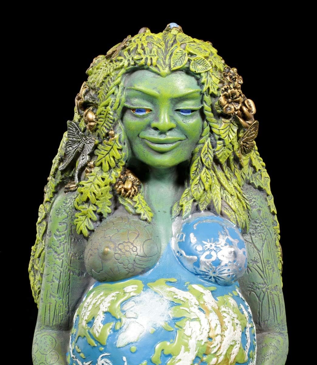Oberon Zell Tausendjährige Gaia Figur - Mutter Erde | Dekofigur, handbemalt by