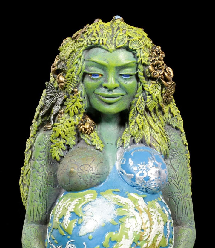 Oberon Zell Tausendjährige Gaia Figur - Mutter Erde | Dekofigur, handbemalt by