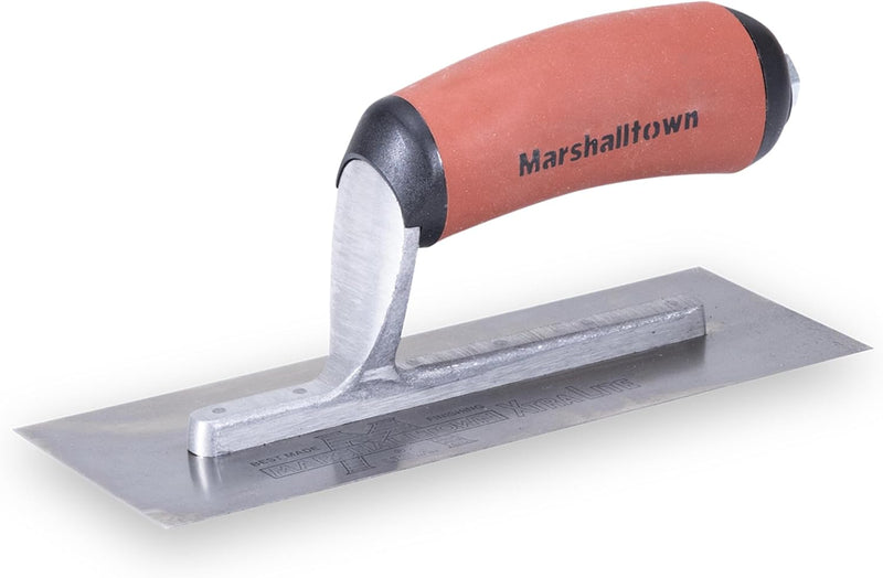 Marshalltown kleine Glättkelle, Zwergkelle mit DuraSoft Griff, aus Stahl, Mass der Kelle: 203x76 mm