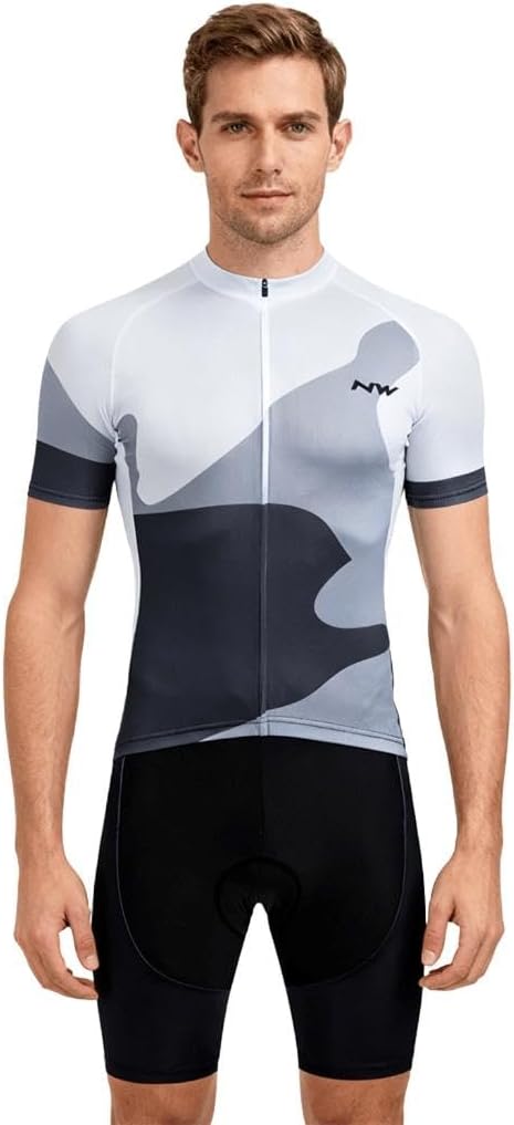 Moxilyn Fahrradtrikot Kurzarm Set für Herren Radtrikot T Shirt Radsport Radtrikot Set Fahrrad Trikot