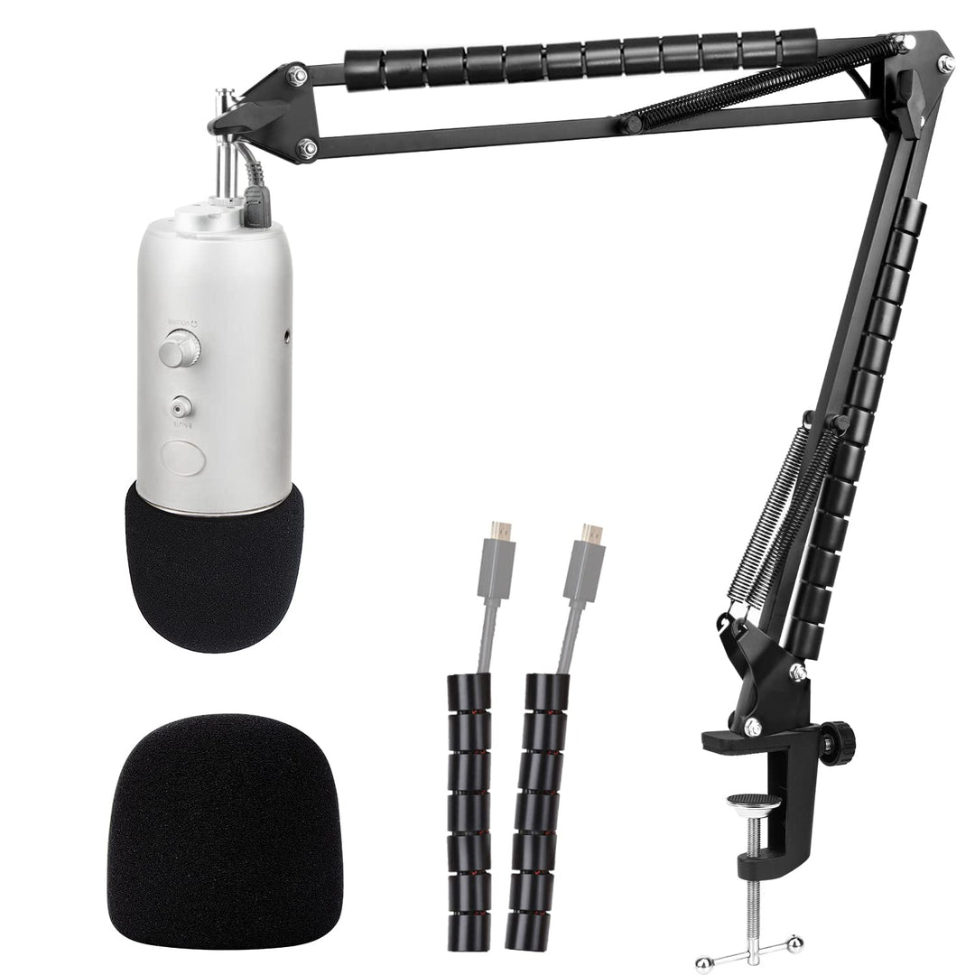 Blue Yeti Mikrofon Arm mit Popschutz Professioneller Mikrofon Ständer Kompatibel mit Blue Yeti, Yeti