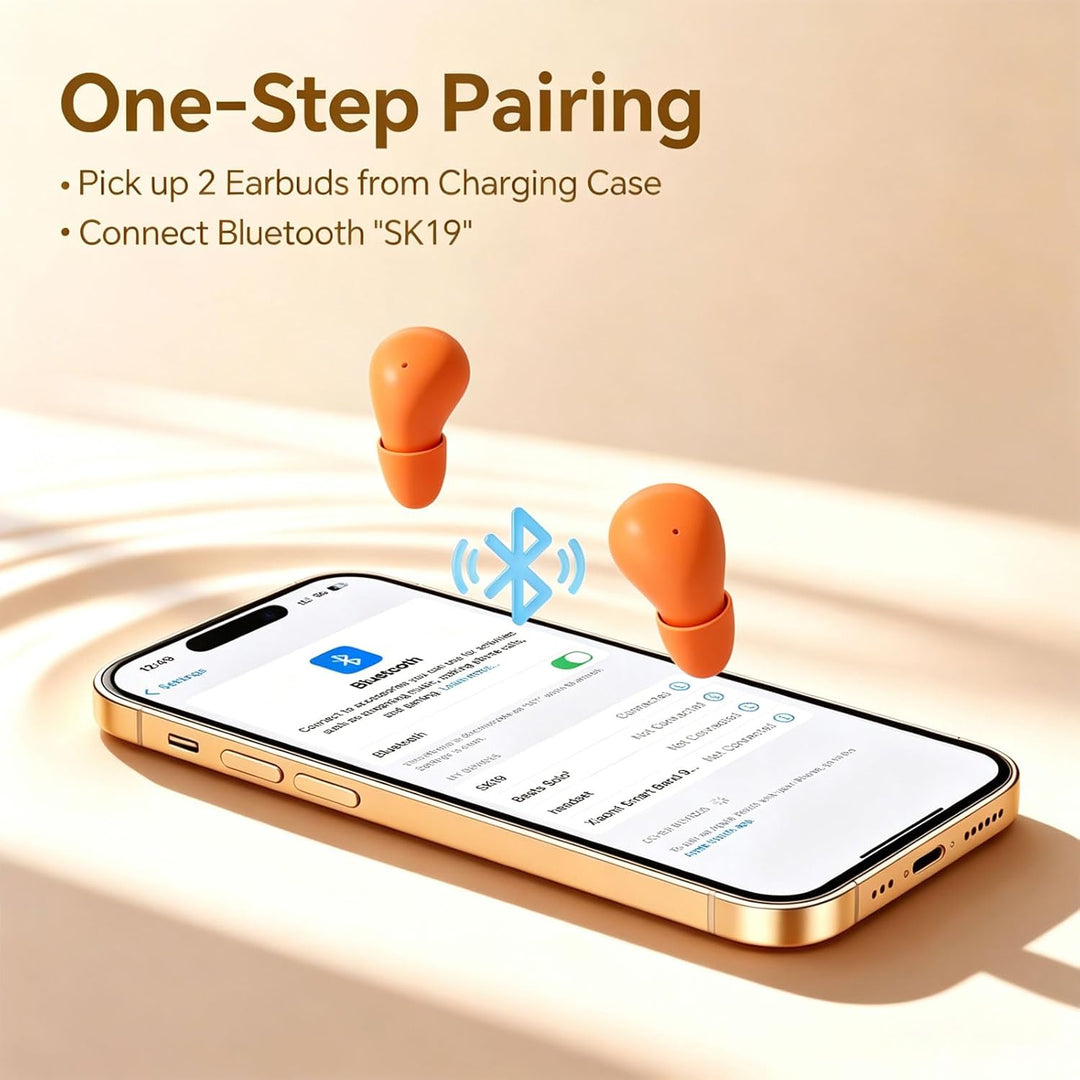 Xmenha Unsichtbare Kopfhörer kabellos Bluetooth im Ohr True Mini Wireless in Ear Kopfhörer Earbuds H