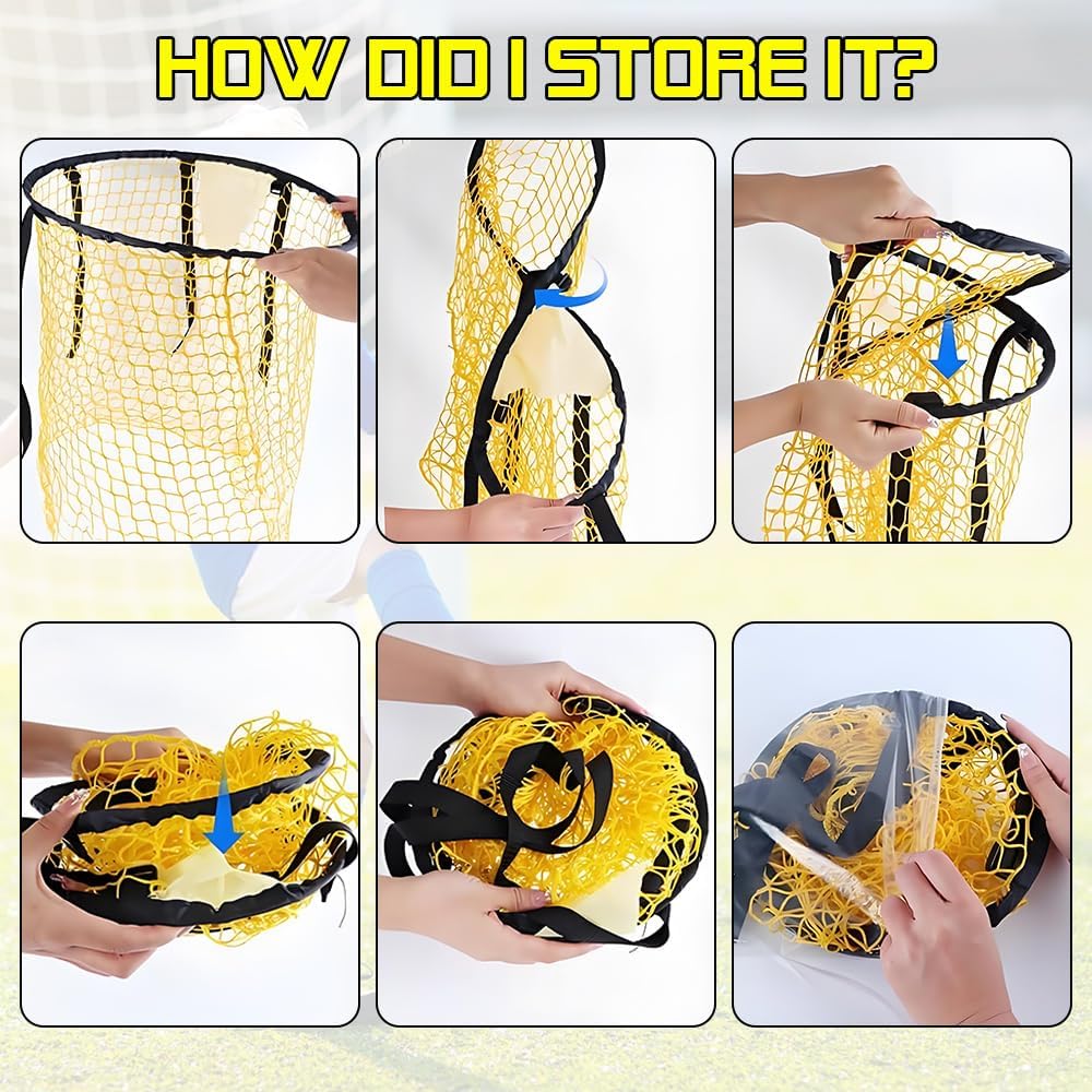 2 Stück Fussballtor Zielnetz, 45 x 60CM Fussball Ziel mit Rahmen, Fussballtor Zielnetz mit 5 Bewegli