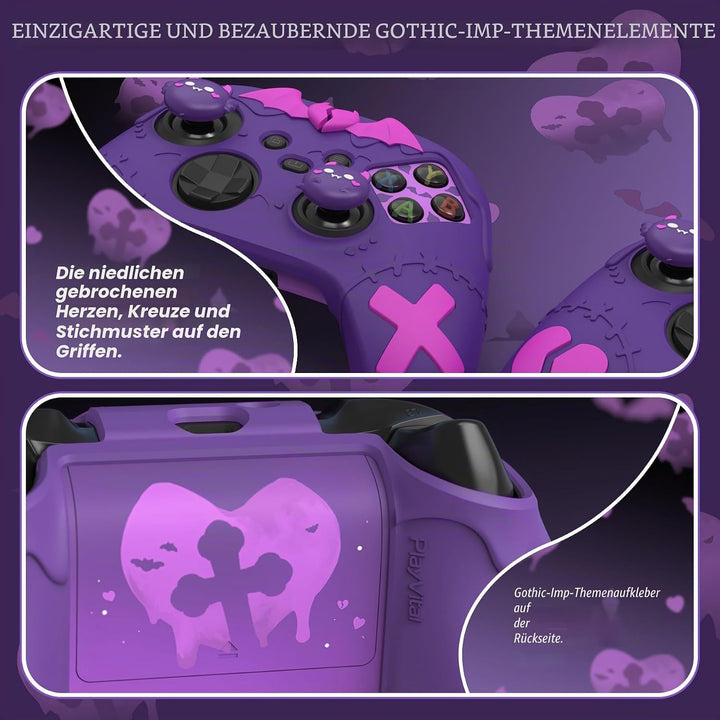 PlayVital Cute Silikon Hülle für Xbox Series X/S Controller,Anti-Rusche Schutzhülle Case Zubehör für