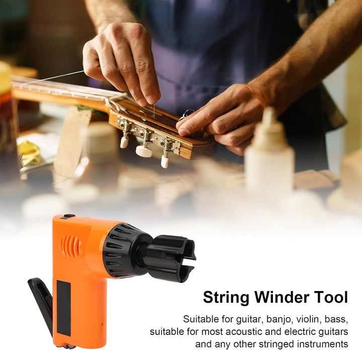 Gitarrensaitenwickler Elektrisches Restringing Tool Multifunktionaler Saitenschneider für Banjo-Gita