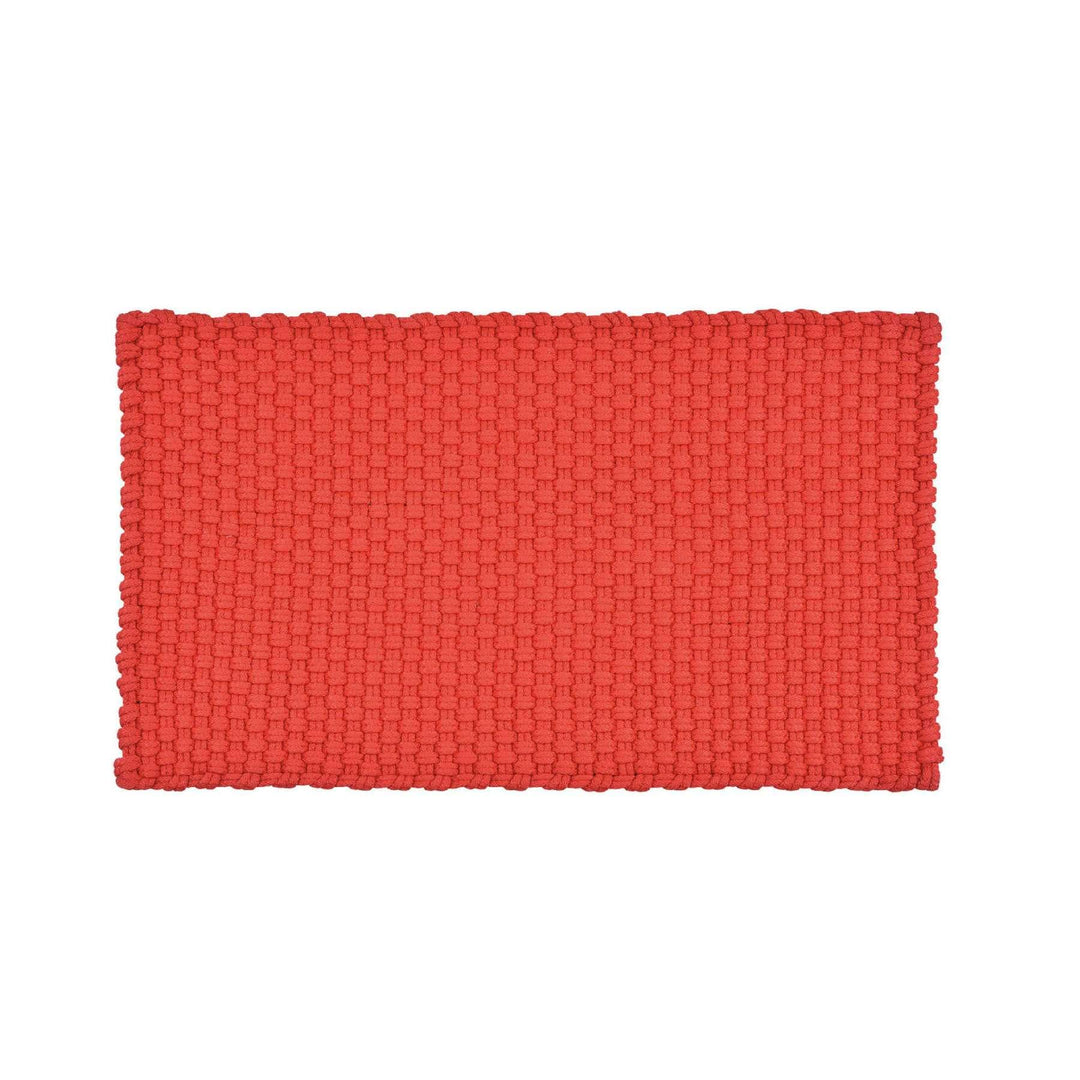 pad concept PAD Fussmatte Uni Badematte In/Outdoor Matte Teppich 72x92 cm Farbe: Rot - 100% Polyprop