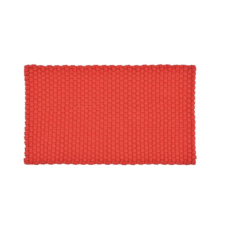 pad concept PAD Fussmatte Uni Badematte In/Outdoor Matte Teppich 72x92 cm Farbe: Rot - 100% Polyprop