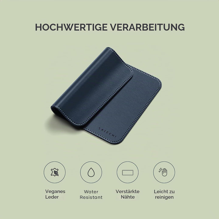 SATECHI Mauspad – Ergonomisch, Wendbar, Kratz- und Wasserfest, Leicht zu Reinigen – Schreibtischpad