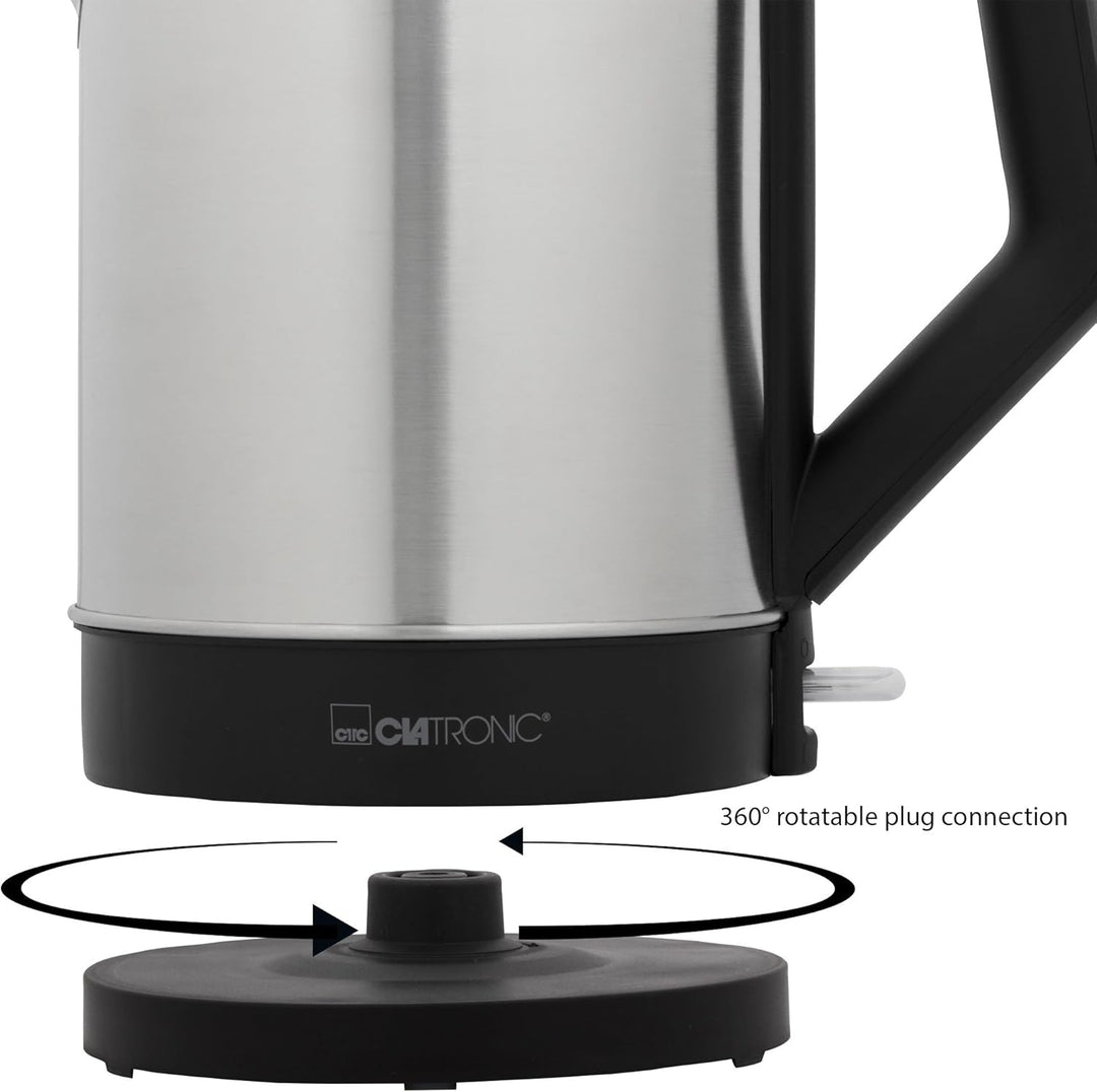 Bomann Doppel-Kochplatte DKP 5033 E, ideal für Camping, Küche oder Büro, edelstahl & Clatronic WKS 3