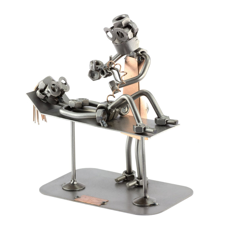 Steelman24 I Schraubenmännchen Hebamme I Made in Germany I Handarbeit I Geschenkidee I Stahlfigur I