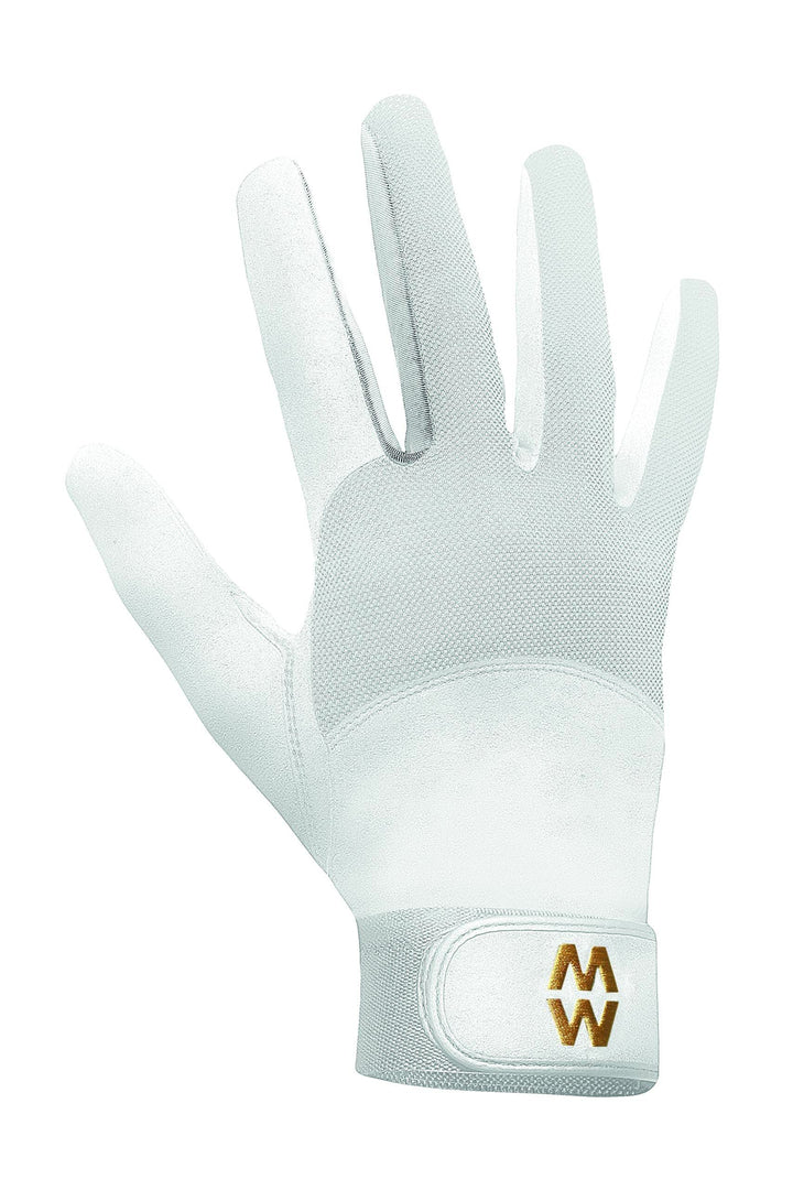 MacWet Unisex Mesh Reithandschuhe, langes Bündchen XL Weiss, XL Weiss